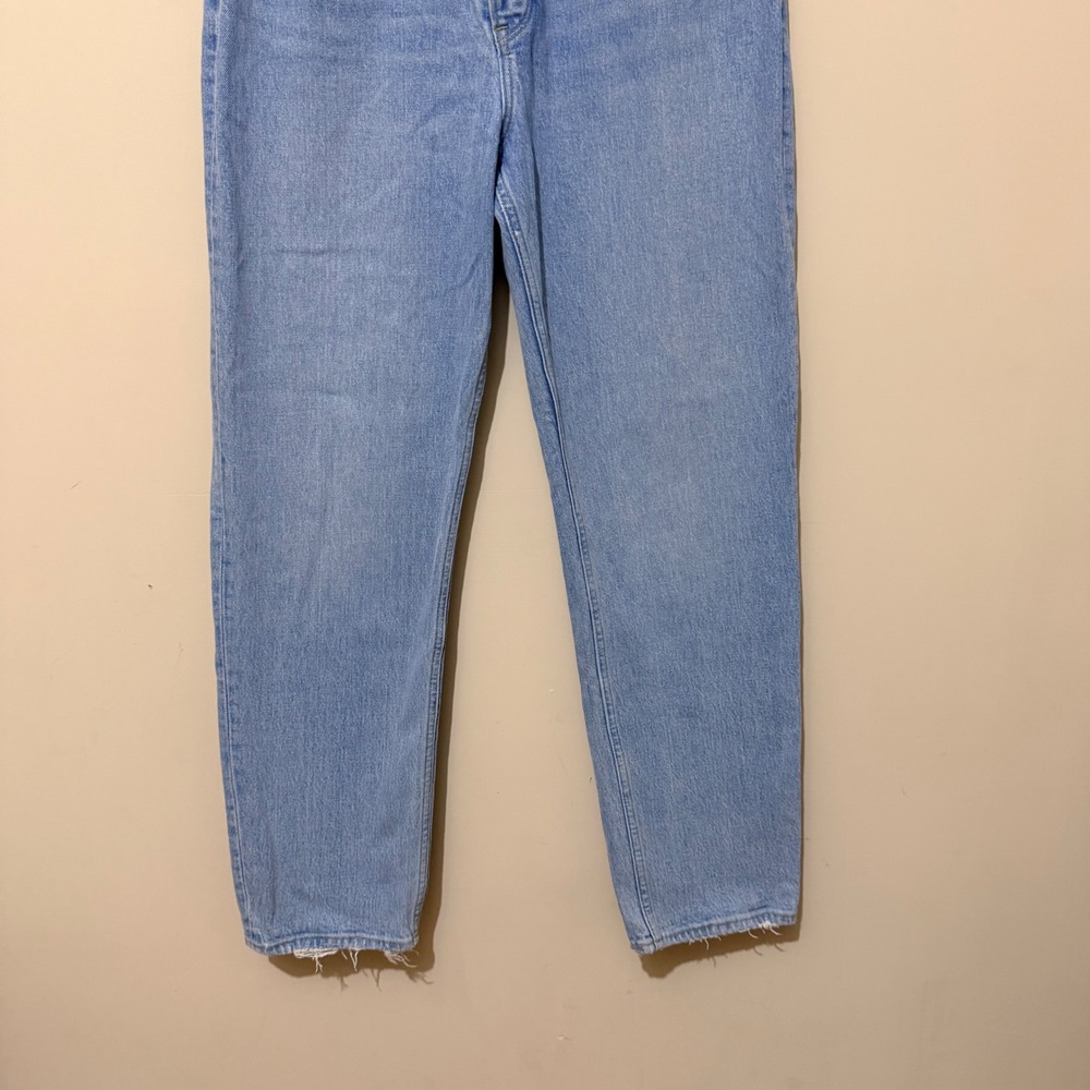 Abercrombie & Fitch Curve Love The Dad High Rise Crossover Jean Light Wash 28 6R - Picture 4 of 9
